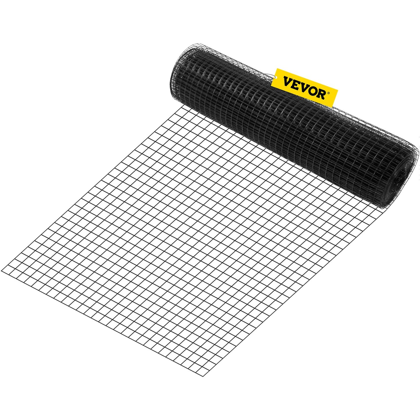 Drahtgitter, 24" x 100" &amp; 1" x 1" Maschenweite, verzinkter Stahl, vinylbeschichtet, 16 Gauge Hühnerdrahtzaun mit einer Schneidzange &amp; einem Paar Stoffhandschuhen, für Gartenzäune &amp; Tiergehege,