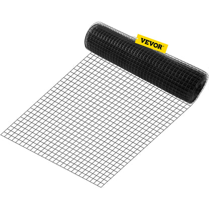 Drahtgitter, 24" x 100" &amp; 1" x 1" Maschenweite, verzinkter Stahl, vinylbeschichtet, 16 Gauge Hühnerdrahtzaun mit einer Schneidzange &amp; einem Paar Stoffhandschuhen, für Gartenzäune &amp; Tiergehege,