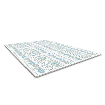 6 Tiles Kids Play Mat, 0.5 Inch Toddler Play Mat with EVA Foam, 24" x 24" Puzzle Play Mat with 24 sq.ft Coverage, Interlocking Toddler Mats for Play Room, Nursery, Living Room, Light Gray