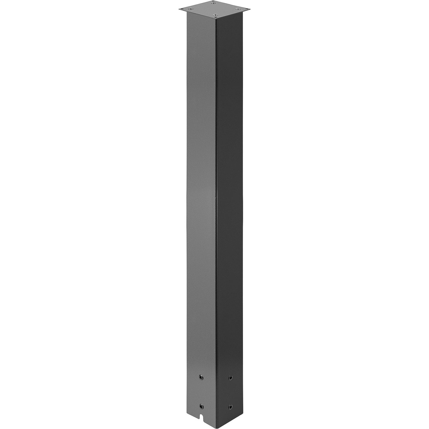 Mailbox Post, 43\" High Mailbox Stand, Black Powder-Coated Mail Box Post Kit, Q235 Steel Post Stand Surface Mount Post for Sidewalk and Street Curbside, Universal Mail Post for Outdoor Mailbox