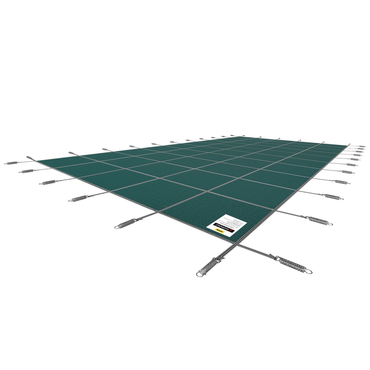 Pool Safety Cover 5.48 x12.8 m, Inground Pool Cover fit for 4.88 x12.19 m Pool, Rectangle Inground Safety Pool Cover Green Mesh Solid Pool Safety Cover for Swimming Pool Winter Safety Cover