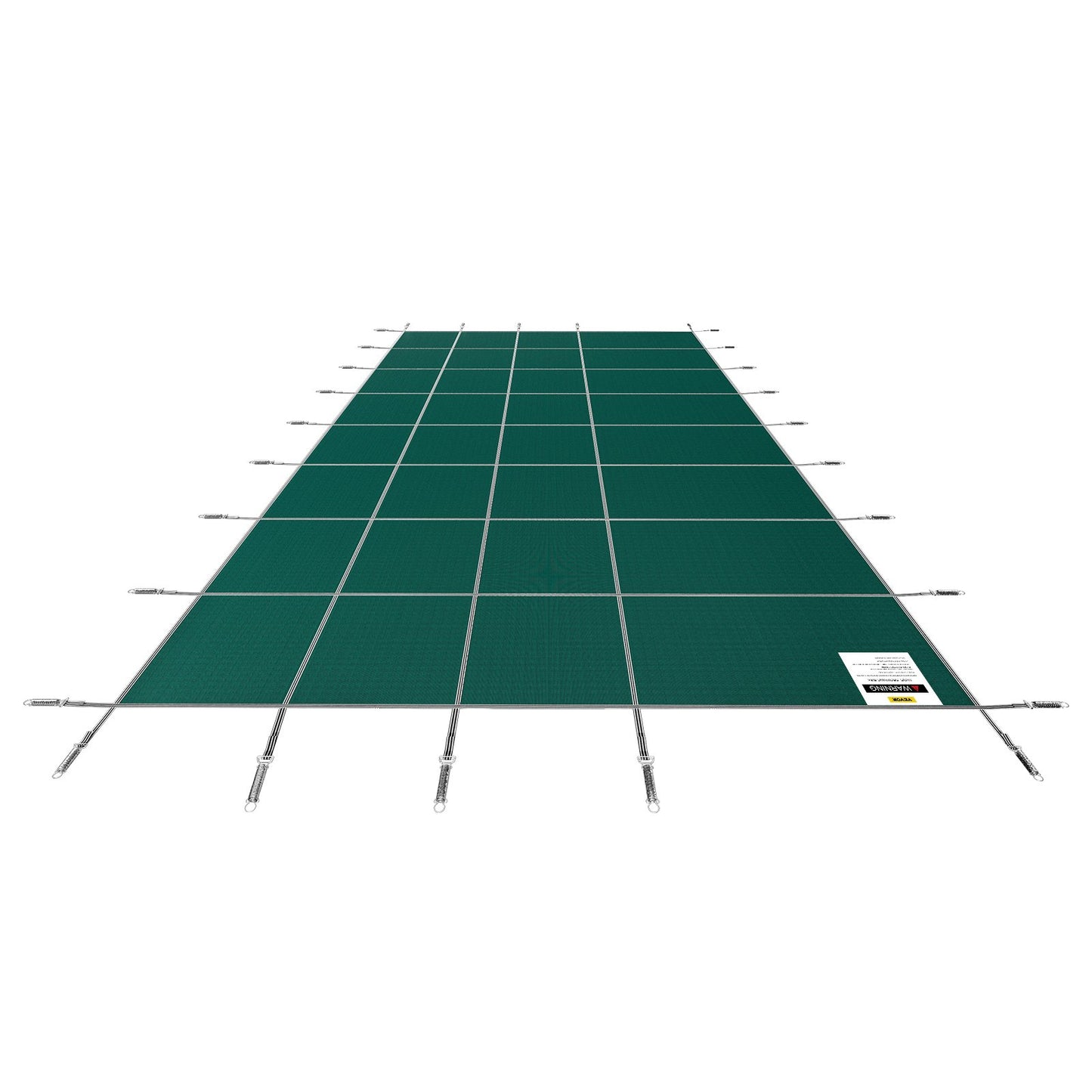 Pool Safety Cover 5.48 x12.8 m, Inground Pool Cover fit for 4.88 x12.19 m Pool, Rectangle Inground Safety Pool Cover Green Mesh Solid Pool Safety Cover for Swimming Pool Winter Safety Cover