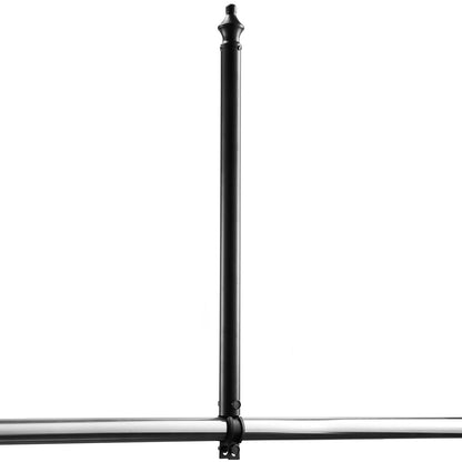 Chain Link Fence Extensions, 9 Packs 695 mm Extension Height, Galvanized Post Extender for 32 to 38 mm Top of Fence, U Bracket, Barbed Wire Extend Arm for Privacy, Prevent Dogs Jumping Out