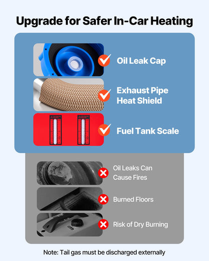 Diesel Air Heater, 12-24V 8KW, Fast Heating Diesel Parking Heater with Remote Control and Blue LCD Switch, Low Noise, Pre-Heating Function, for RV, Truck, Camper, Van, Boat and Trailer