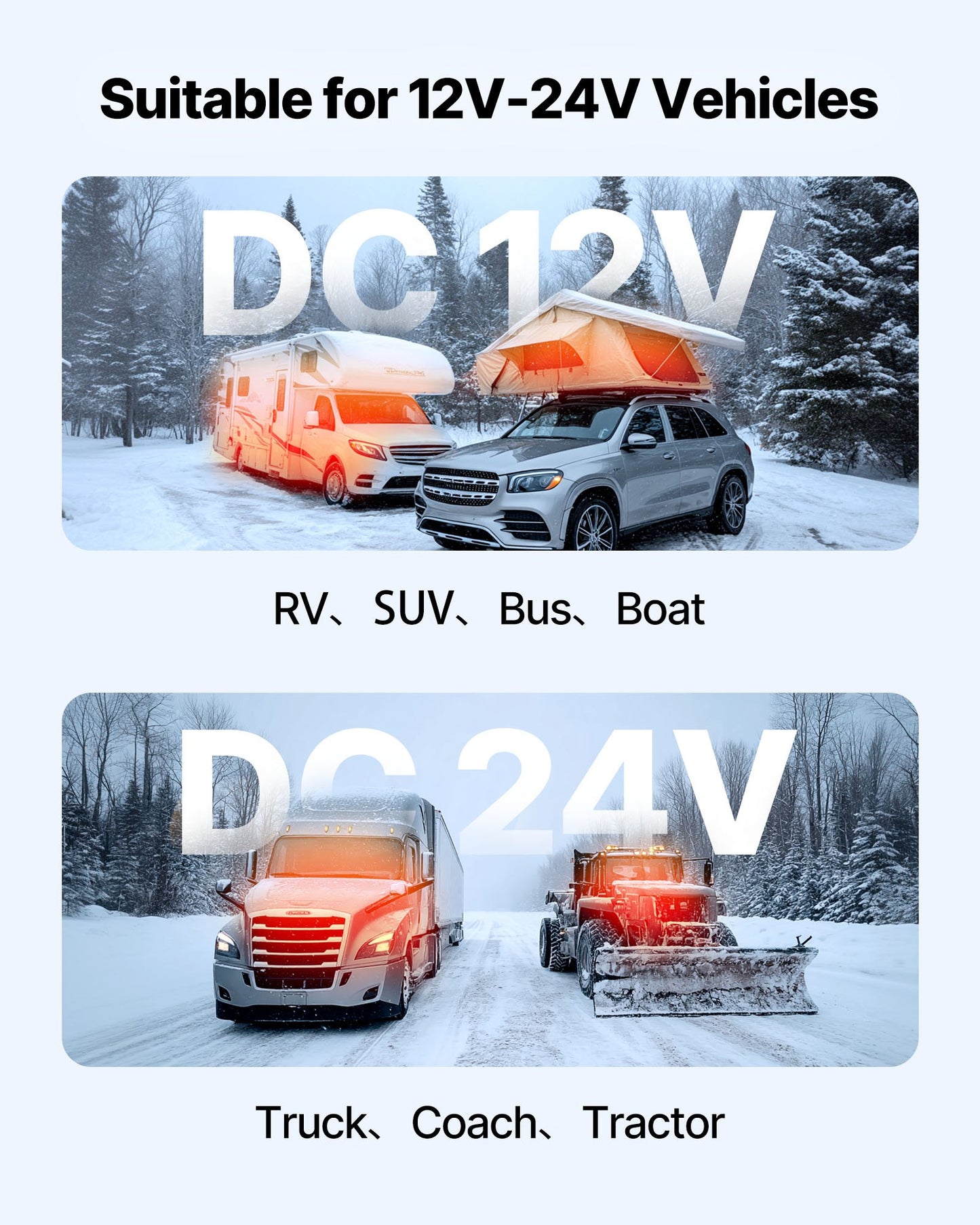 Diesel Air Heater, 12-24V 8KW, Fast Heating Diesel Parking Heater with Remote Control and Black LCD Switch, Low Noise, Pre-Heating Function, for RV, Truck, Camper, Van, Boat and Trailer