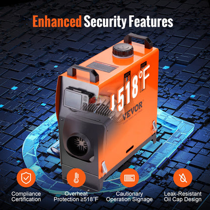 Diesel Air Heater All-in-one 12V 5KW Bluetooth App LCD for Car RV