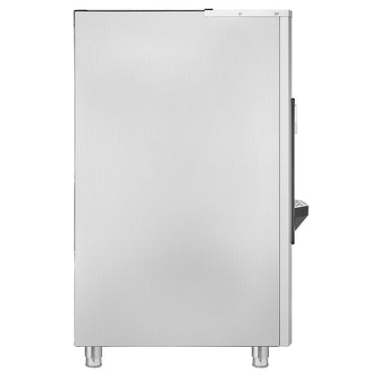 Ice Dispenser, Ice Storage Bin with 180 Lbs Storage Capacity, 20 Lbs/Min Automatic Ice Dispensing with Crusher, Height Adjustable Feet, for Commercial Ice Maker Machine, Restaurant and Hotel