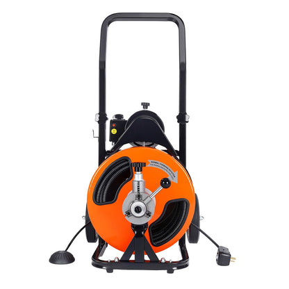 Drain Cleaner Machine Electric Drain Auger 3048 x 1.3 cm Auto Feed