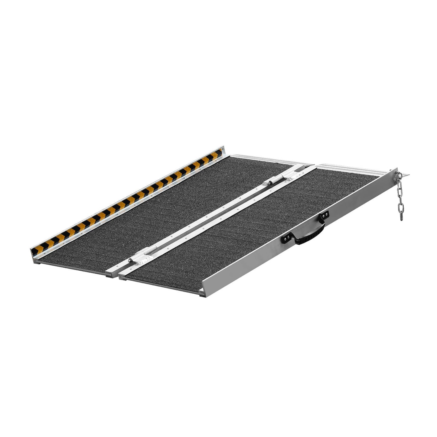 Portable Wheelchair Ramp, 61 cm 362.9 kg Capacity, Non-Slip Aluminum Folding Threshold Ramp, Foldable Mobility Scooter Ramp Wheel Chair Ramp, Handicap Ramp for Home Steps, Stairs, Doorways, Curbs