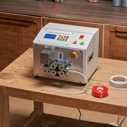 Auto Heat-Shrink Tube Cutter, Automatic Pipe Cutting Machine with LCD Display, 1mm-20mm Cutting Diameter, 0.1mm-99999.9mm Cutting Length, Ideal for PVC PE Tube, Silicone Tube, Soft Water Pipe