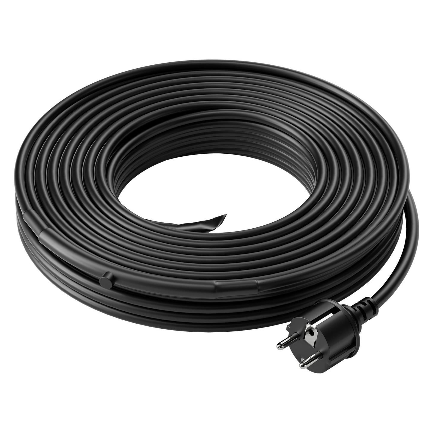 Selbstregulierendes Rohrheizkabel, 24,4 m, 16,4 W/m Heizband zum Schutz von Rohren vor Frost, Wasserrohrheizkabel mit eingebautem Thermostat schützt PVC-Schläuche, Metall- und Kunststoffrohre vor dem Einfrieren