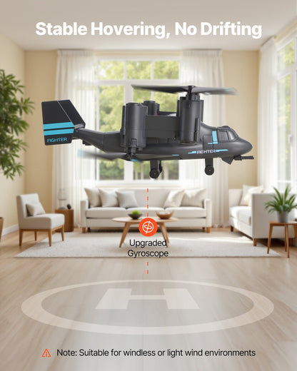 RC Helicopter, 2.4GHz Remote Control Helicopter with Gyro, 4-Channel RC Airplane for Beginner, Wing Lights & One-Key Takeoff/Landing, Flying Plane Toys for Kids Ages 8 and up