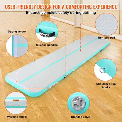 4 m Air Track Inflatable Training Tumbling Gymnastics Gym Mat with Pump