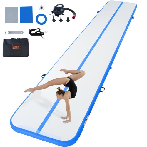 6.1 m Air Track Inflatable Training Tumbling Gymnastics Gym Mat with Pump
