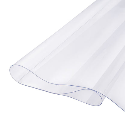 Plastic Table Cover, 40 x 60 Inch 1.5 mm Thick Clear Table Protector, Rectangle PVC Desk Mat, Waterproof & Easy Cleaning Desk Pad Tablecloth, for Office Dresser Dining Room Table Night Stand