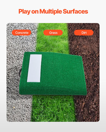 Pitching Mound, Portable Baseball Pitcher's Mound, 31 in Indoor Outdoor Pitching Practice and Training Equipment, Softball Pitching Aids with Antifade Turf, Pitching Rubber, Carry Handle