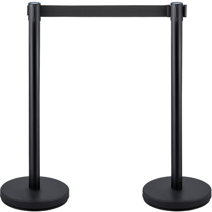 Crowd Control Stanchions, 6-Pack Crowd Control Barriers with 3PCS 6.5FT Retractable Belt, Stanchion Posts Queue Pole for Crowd Control Barriers, Easy Assembly