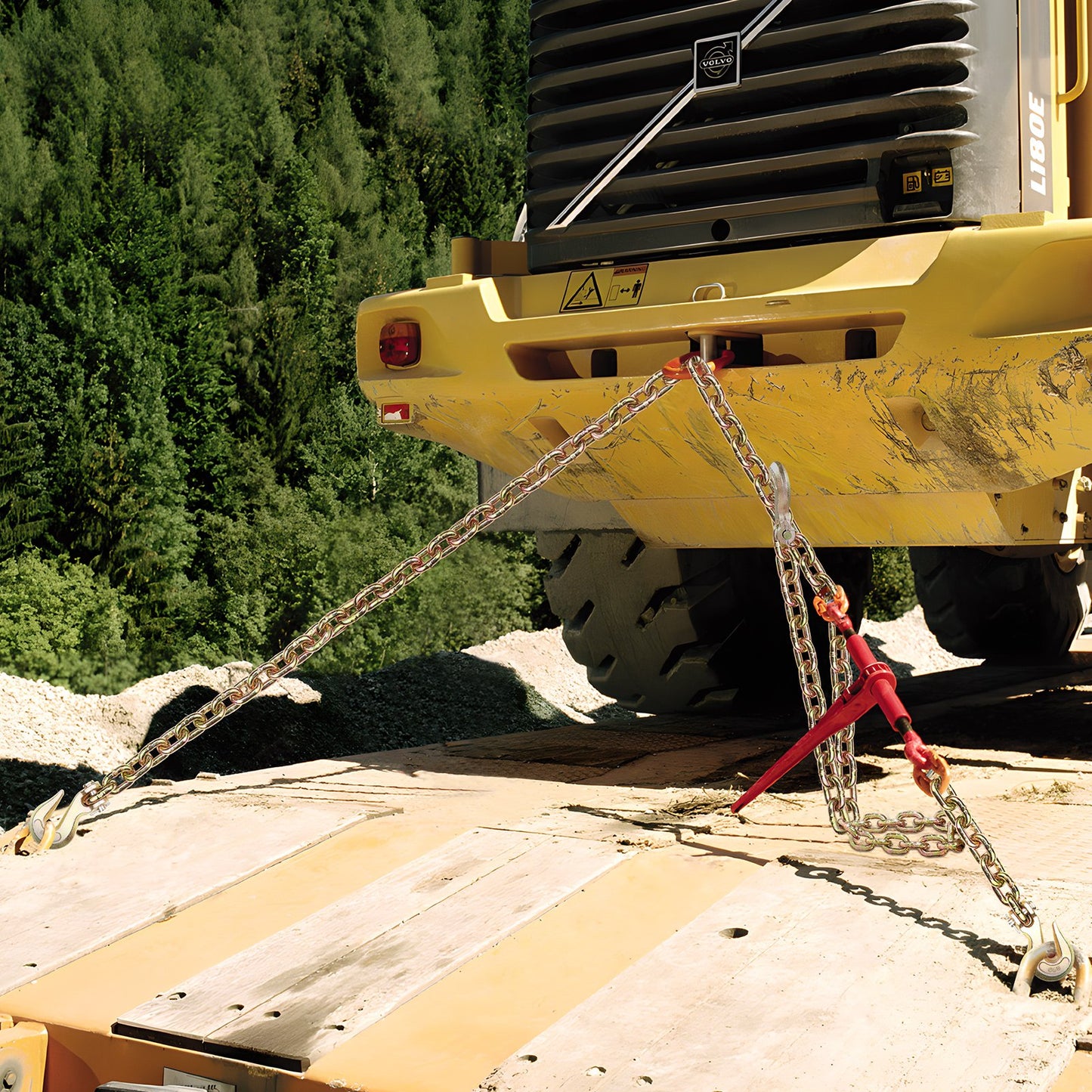 G80 Transport-Zurrkette, 3/8" x 10,3' Abschleppkette mit Schäkelhaken, 7100 lbs sichere Arbeitslast, Hochleistungs-Anhängerkette für den Transport von Abschleppwagen-Zurrausrüstung