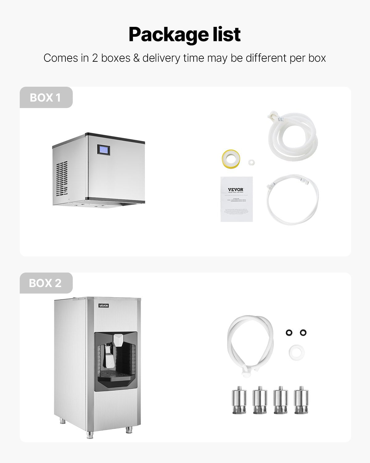 Commercial Ice Maker, 300 Lbs/Day Ice Maker Machine, 180 Lbs Large Ice Storage Bin with 20 Lbs/Min Automatic Ice Dispensing, Self-Cleaning Ice Machine with Touchscreen for Bar, Cafe, Restaurant