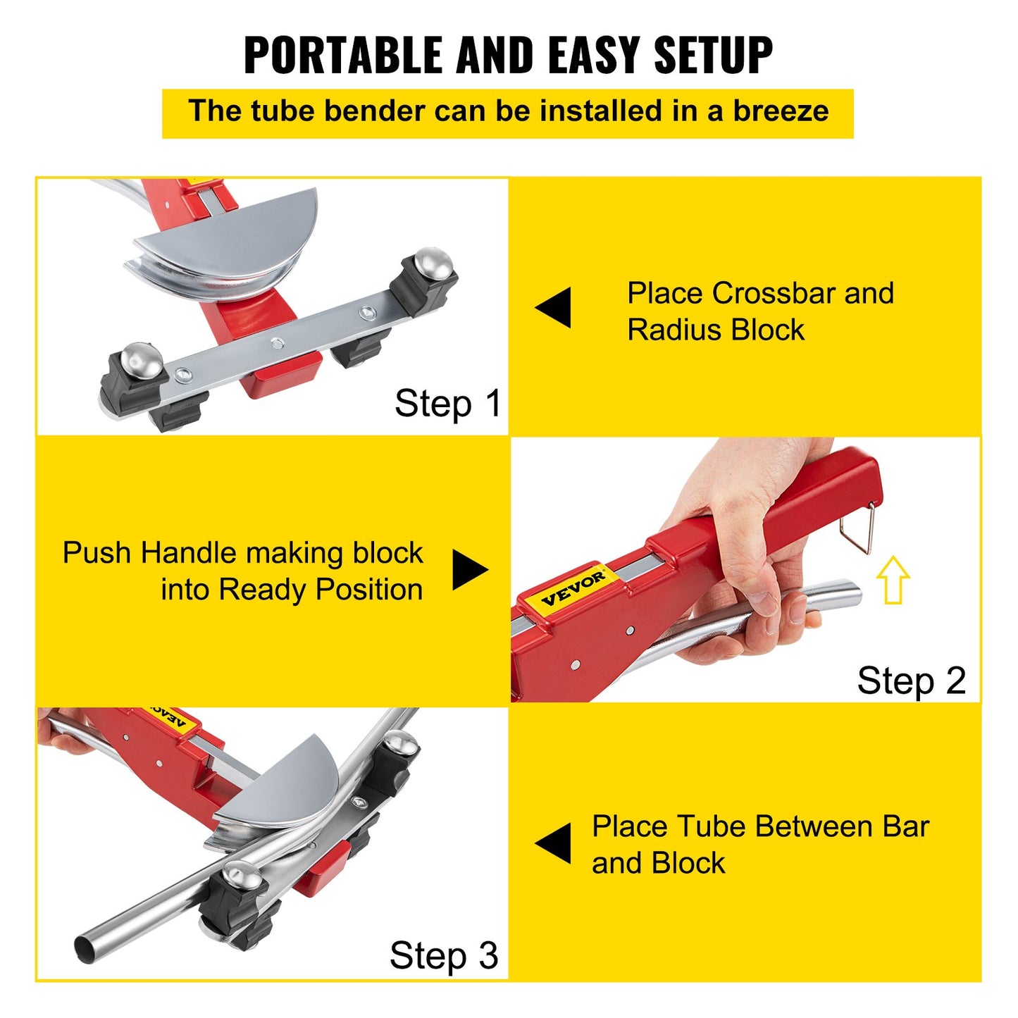Kupferrohrbieger für HLK- und Kältetechnik, Ratschenrohrbieger 1/4" bis 7/8"