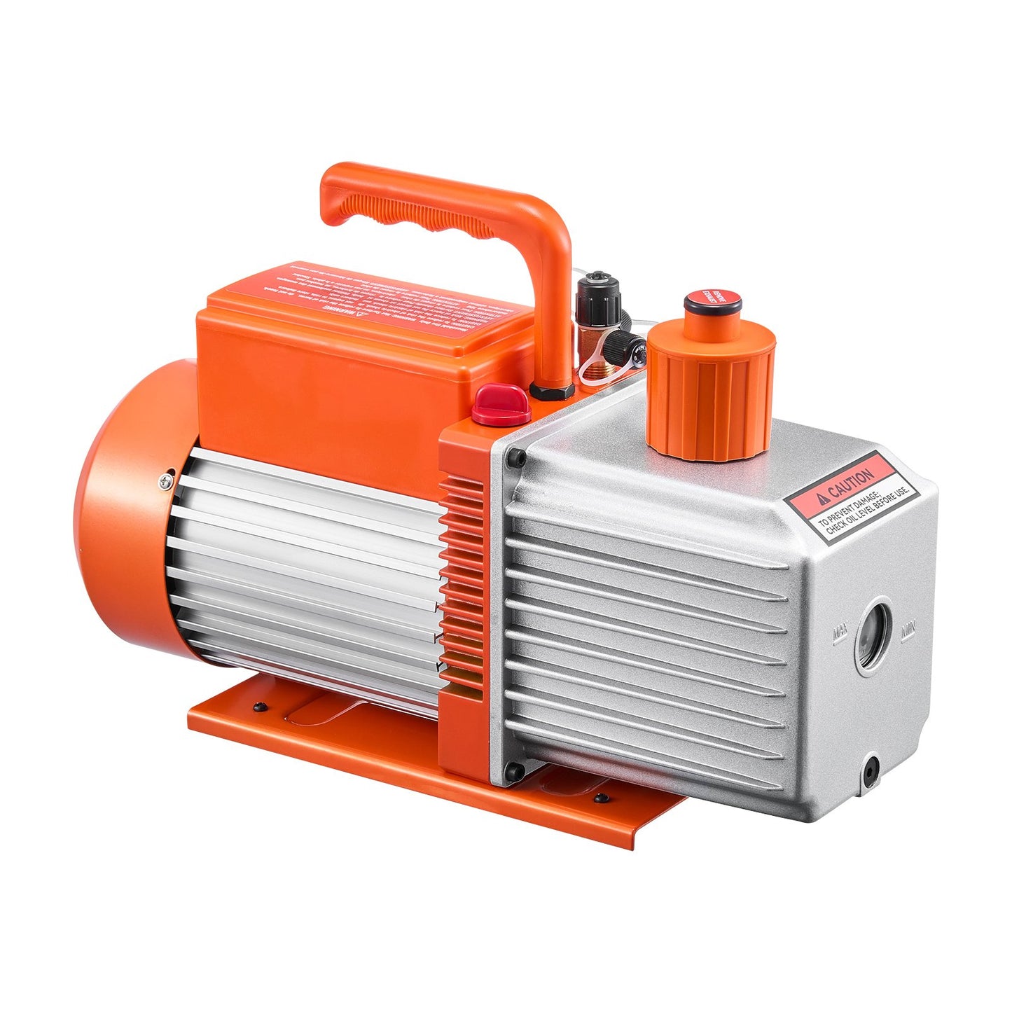 Vacuum Pump, 533 L/min(9 CFM), HVAC 2 Stage Rotary Vane Vacuum Pump, for R134a R22 R410a Systems, Auto AC Vacuum Pump Kit with Oil Bottle, for Automotive Air Conditioner Maintenance Resin Degassing
