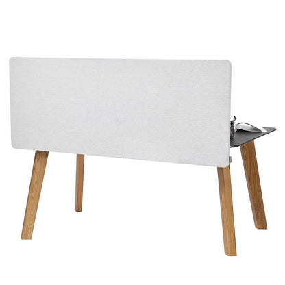 Desk Divider Privacy Panel, 1524 x 610 mm Clamp-on Office Desk Partition, PET Cubicle Partition Panel, Workstation Privacy Divider with 2 C-Type Clamps for Office, Sturdy Room, Library