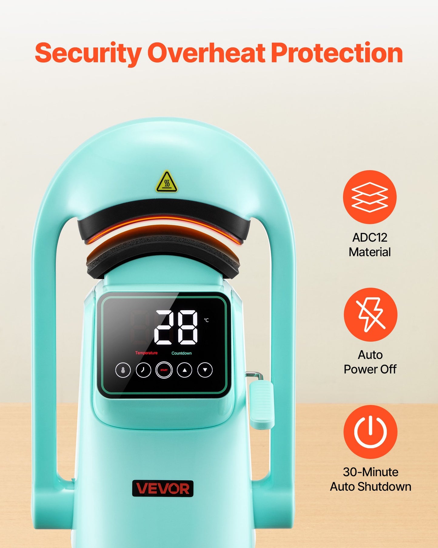 Auto Hat Heat Press Machine, with 2pcs Interchangeable Platens, Automatic Open and Release, Touchscreen for Precise Time and Temperature Control, Heat Transfer Printing for Caps, Hats, Green