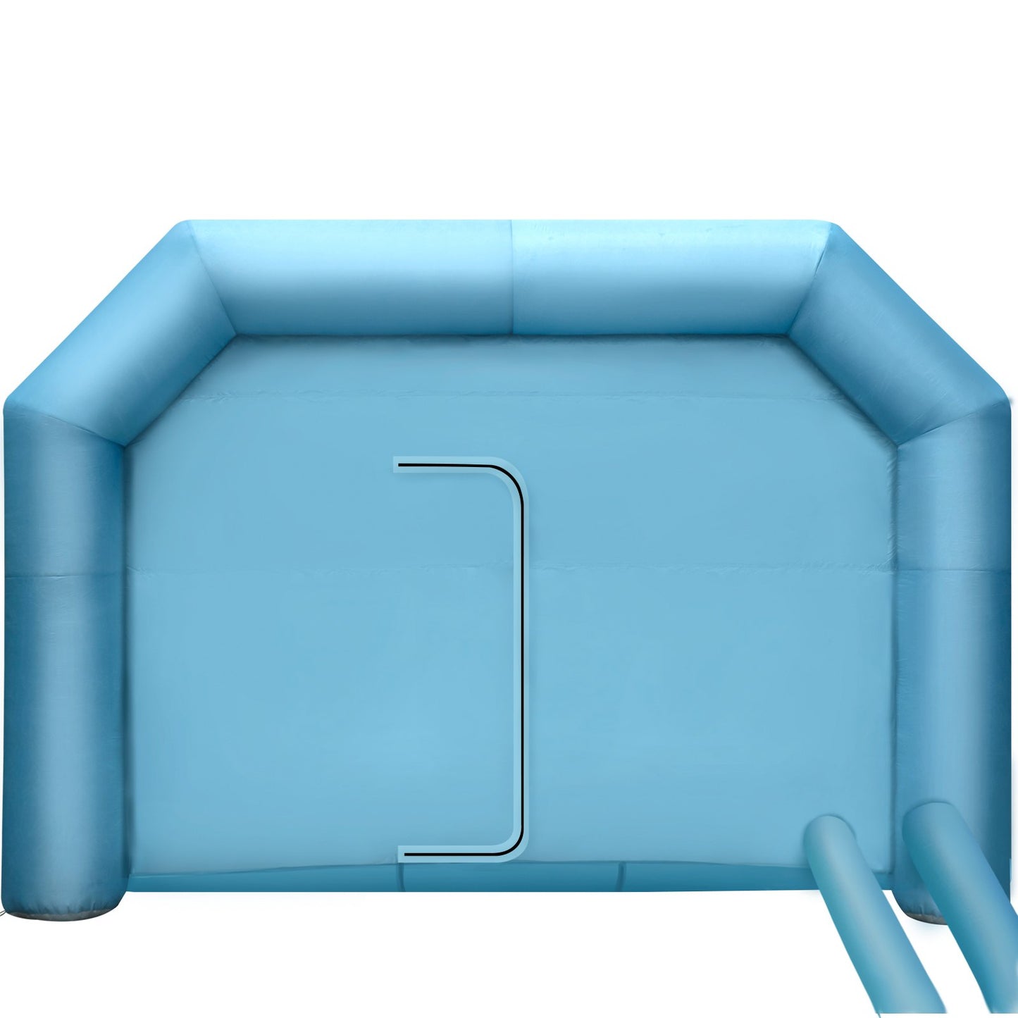 Inflatable Spray Booth Car Paint Tent 9 x 6 x 4 m W/ Filter & 2 Blowers