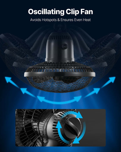 Indoor Grow Tent Kit, 80 x 80 x 180 cm, Indoor Plant Tent with Full Spectrum LED Grow Light & Ventilation System, 600D High Reflective Mylar, Growing Tents for Flower Veggie