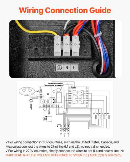 Steam Generator, 7.5 kW Steam Shower System with Controller for Home Sauna Bath Spa, Commercial Auto Drain Kit with Overheat, Dry-Run & Overpressure Protection, 10 Min to 24h Efficient, Black
