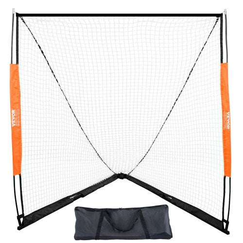 Lacrosse Goal, 6' x 6' Lacrosse Net, Portable Lacrosse Goal with Carry Bag, Fiberglass Rod Backyard Lacrosse Training Equipment, Easy Setup Collegiate Goal, Perfect for Youth Adult Training