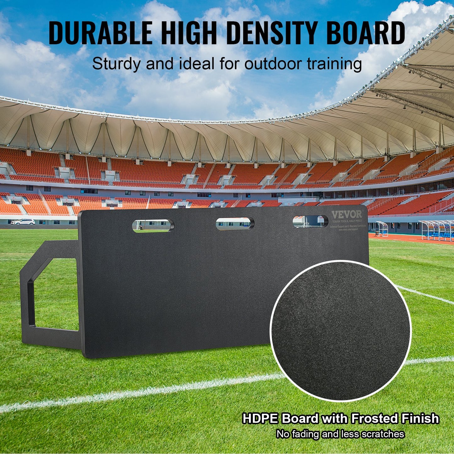 Soccer Rebounder Board, 101.6 x 40.6 cm Portable Soccer Wall with 2 Angles Rebound, Foldable HDPE Kickback Rebound Board, Soccer Training Equipment for Kids and Adults, Passing & Shooting Practice