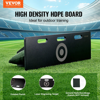 Soccer Rebounder Board, 40"X12" Portable Soccer Wall with 2 Angles Rebound, Foldable HDPE Kickback Rebound Board, Soccer Training Equipment for Kids and Adults, Passing & Shooting Practice