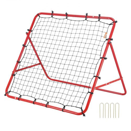 Soccer Rebounder Rebound Net, Kick-Back 99.1x99.1 cm, Portable Football Training Gifts, Fully Goal Net, Aids & Equipment for Kids Teens & All Ages, Easy Set Up & Perfect Storage