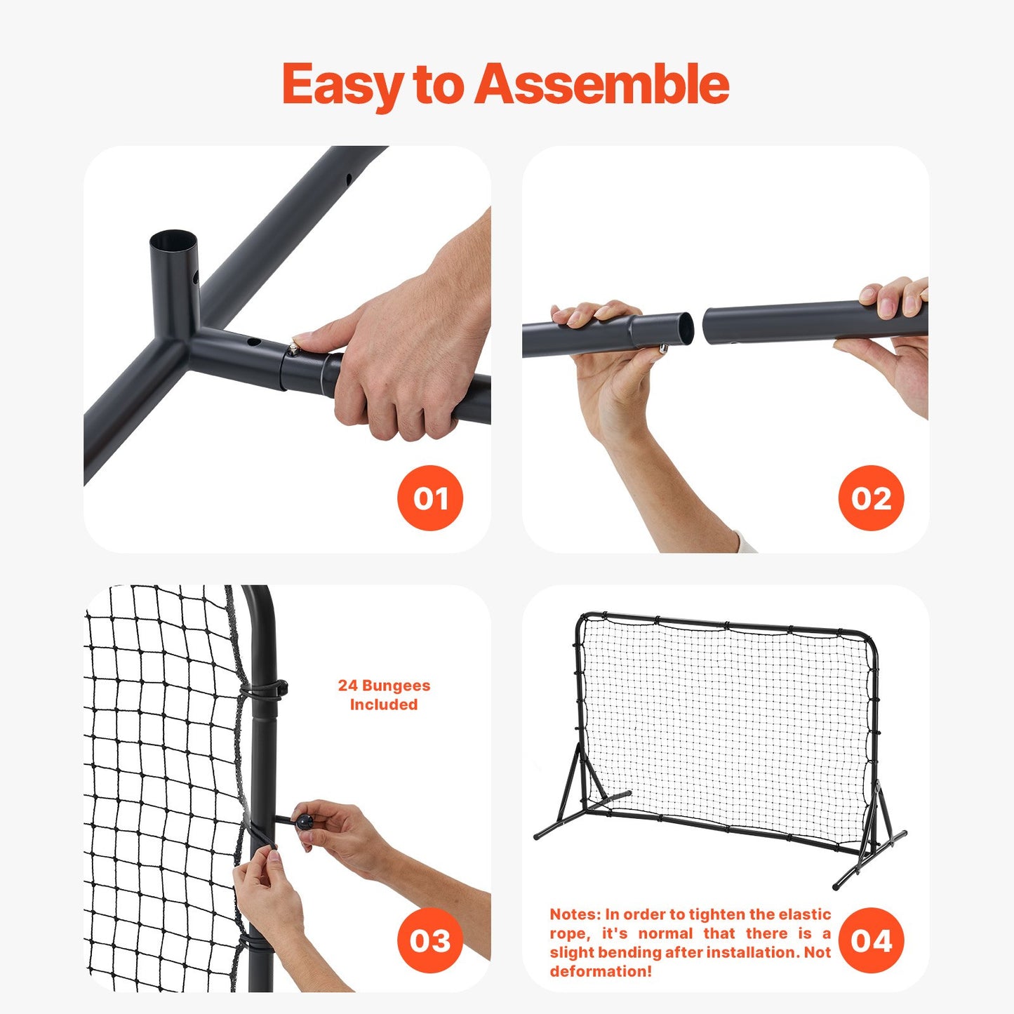 Soccer Rebound Trainer, 6x4FT Iron Soccer Training Equipment, Sports Football Rebounder Wall, Double-Sided Rebounding Net, Easy Assembly, Perfect for Backyard Practicing, Solo Training, Passing