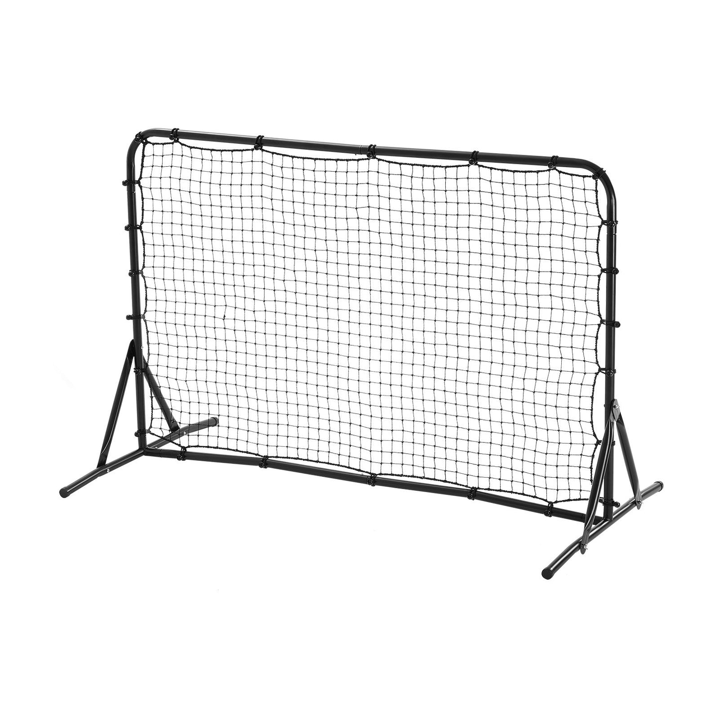Soccer Rebound Trainer, 6x4FT Iron Soccer Training Equipment, Sports Football Rebounder Wall, Double-Sided Rebounding Net, Easy Assembly, Perfect for Backyard Practicing, Solo Training, Passing