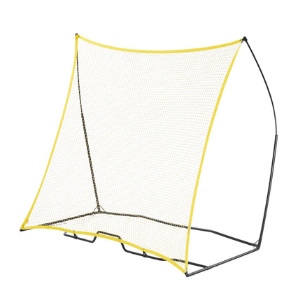 Soccer Rebounder, Portable Soccer Trainer, 7x7FT Iron & Polyester Soccer Practice Equipment, Sports Football Rebounder Wall with Portable Bag, Perfect for Team Solo Training, Passing, Volley