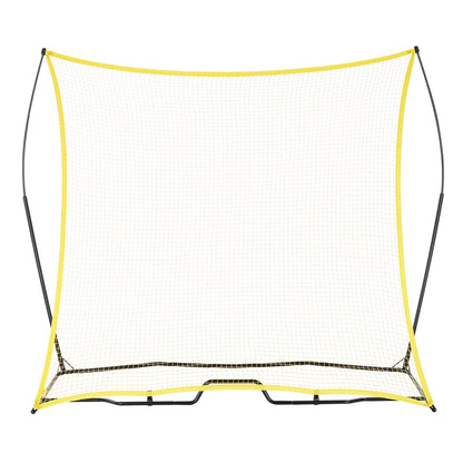 Soccer Rebounder, Portable Soccer Trainer, 7x7FT Iron & Polyester Soccer Practice Equipment, Sports Football Rebounder Wall with Portable Bag, Perfect for Team Solo Training, Passing, Volley