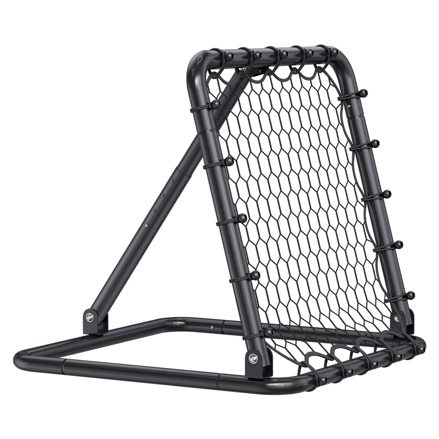 Soccer Rebounder Rebound Net, Kick-Back 34"x34", Portable Football Training Gifts, Fully Adjustable Angles Goal Net, Aids & Equipment for Kids Teens & All Ages, Easy Set Up & Perfect Storage