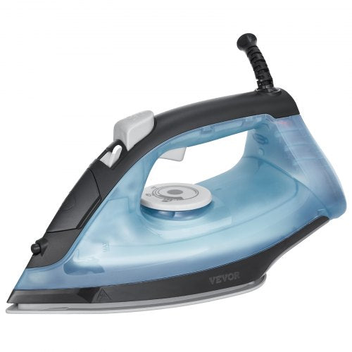 Steam Iron, 1600W Iron for Clothes, Aluminum Alloy + PTFE Soleplate, Auto Shut-Off, Self-Cleaning, Four Temperature Settings, Quick Heating, Anti-Drip, Clothing Iron for Home Ironing Clothes