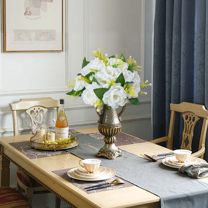 Flower Balls Arrangement Bouquet 10 PCS, 240 mm Diameter Artificial Flower Balls Wedding Rose Centerpieces, Faux Flowers Arrangements for Wedding Centerpiece Home Table Decorations, White