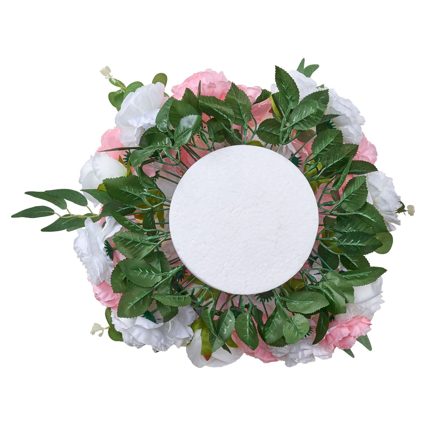 Flower Ball Arrangement Bouquet 10 PCS, 450 mm Diameter Artificial Flower Balls Wedding Table Centerpieces, Rose Arrangements for Wedding Centerpiece Home Decorations, Pink and White Roses
