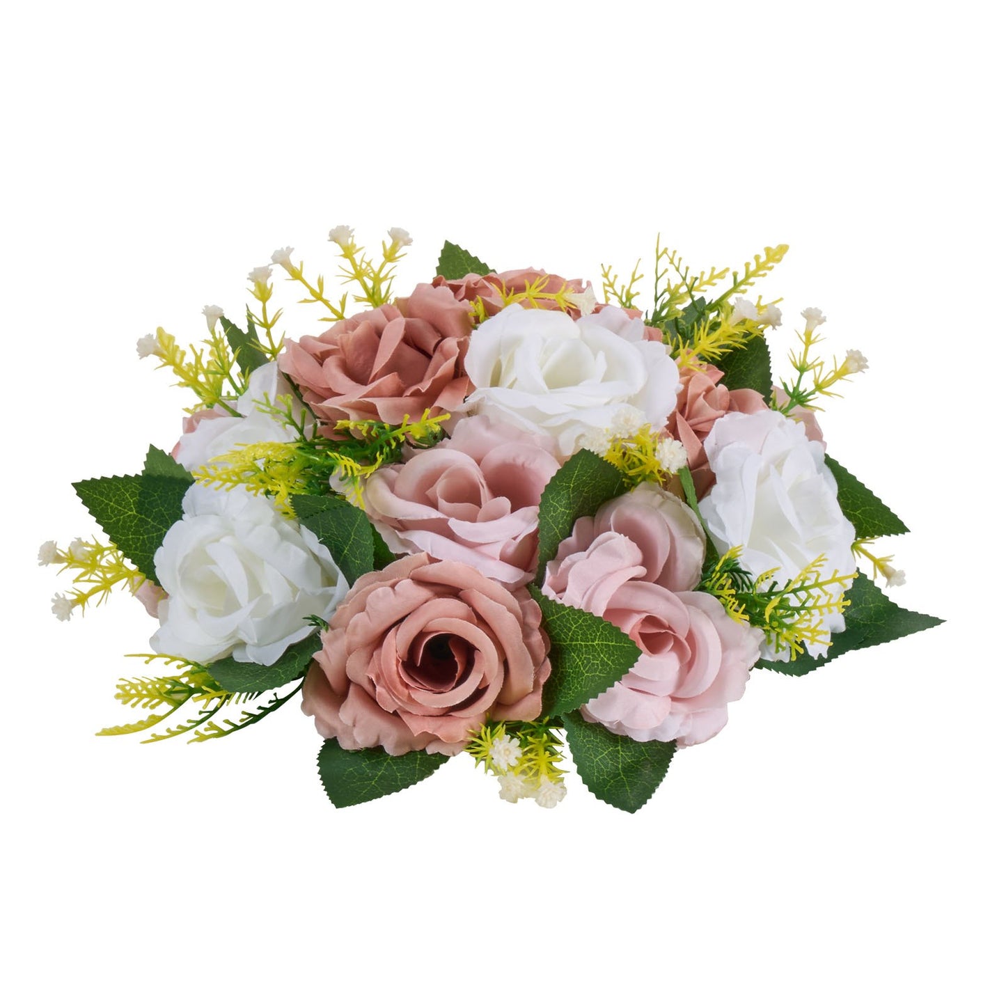 Blumenkugel-Arrangement, 10 Stück, 240 mm Durchmesser, künstliche Blumenkugeln, Tischdekoration für Hochzeiten, künstliche Rosenarrangements für Hochzeitsdekorationen, Heimdekoration, rosa und weiße Rosen