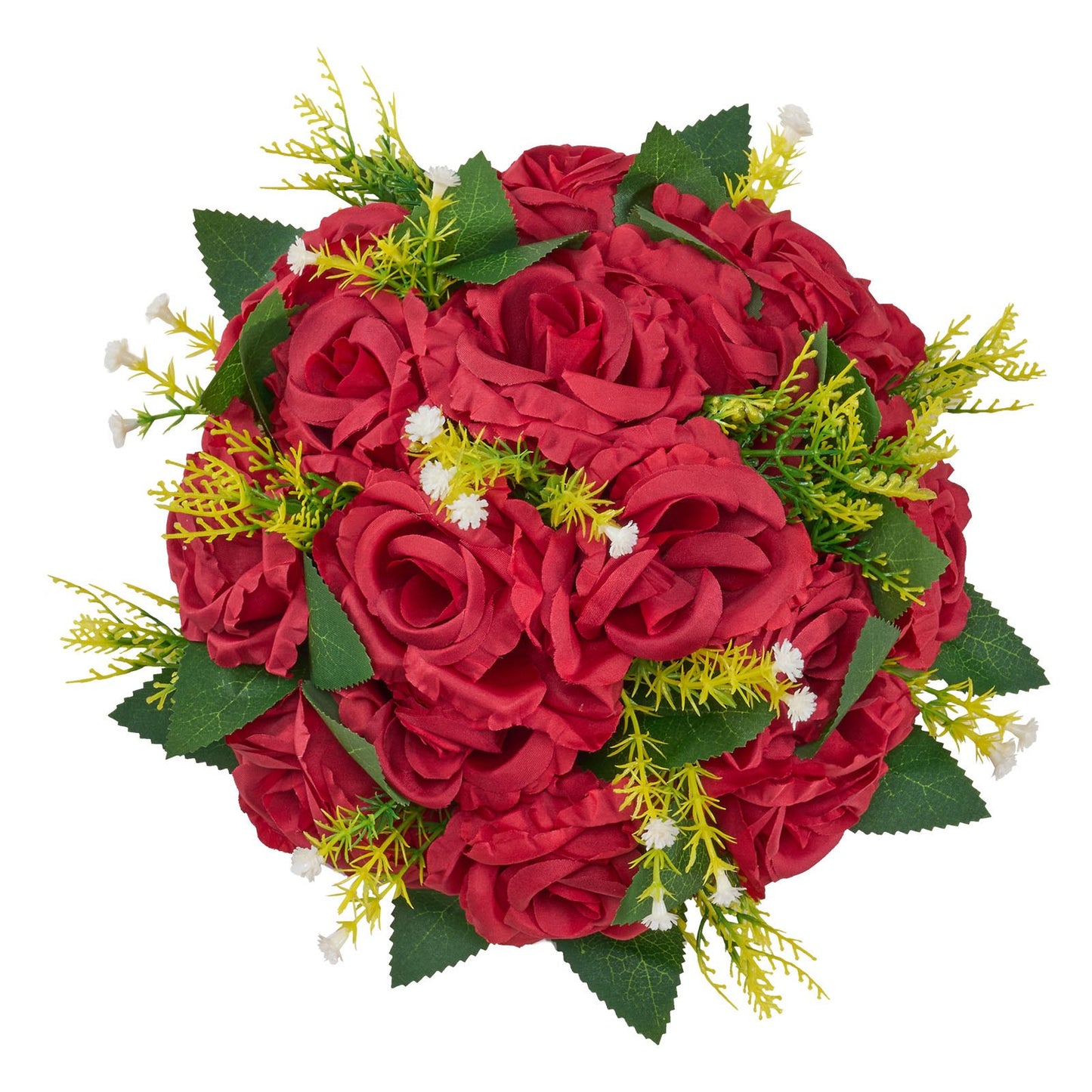 Blumenkugel-Arrangement, 10 Stück, 240 mm rote Rosen als Tischdekoration für Hochzeiten, künstliche Blumenkugeln, Deko-Blumenarrangements, Blumenstrauß für Heimpartys und Tischdekorationen