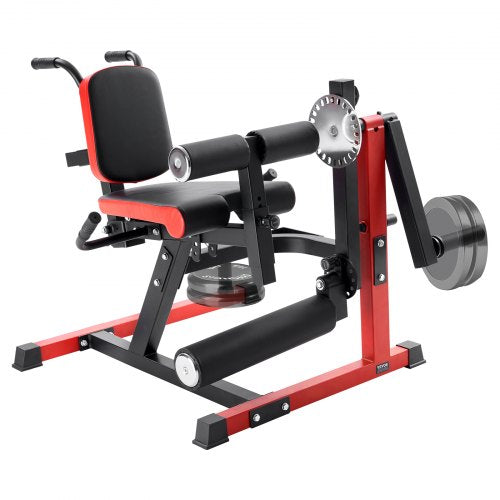 Leg Extension and Curl Machine, Seated Leg Rotary Extension for Thigh, Adjustable Lower Body Specialty Exercises Equipment, Heavy Duty Workout Bench for Home Gym, 550 LBS Capacity