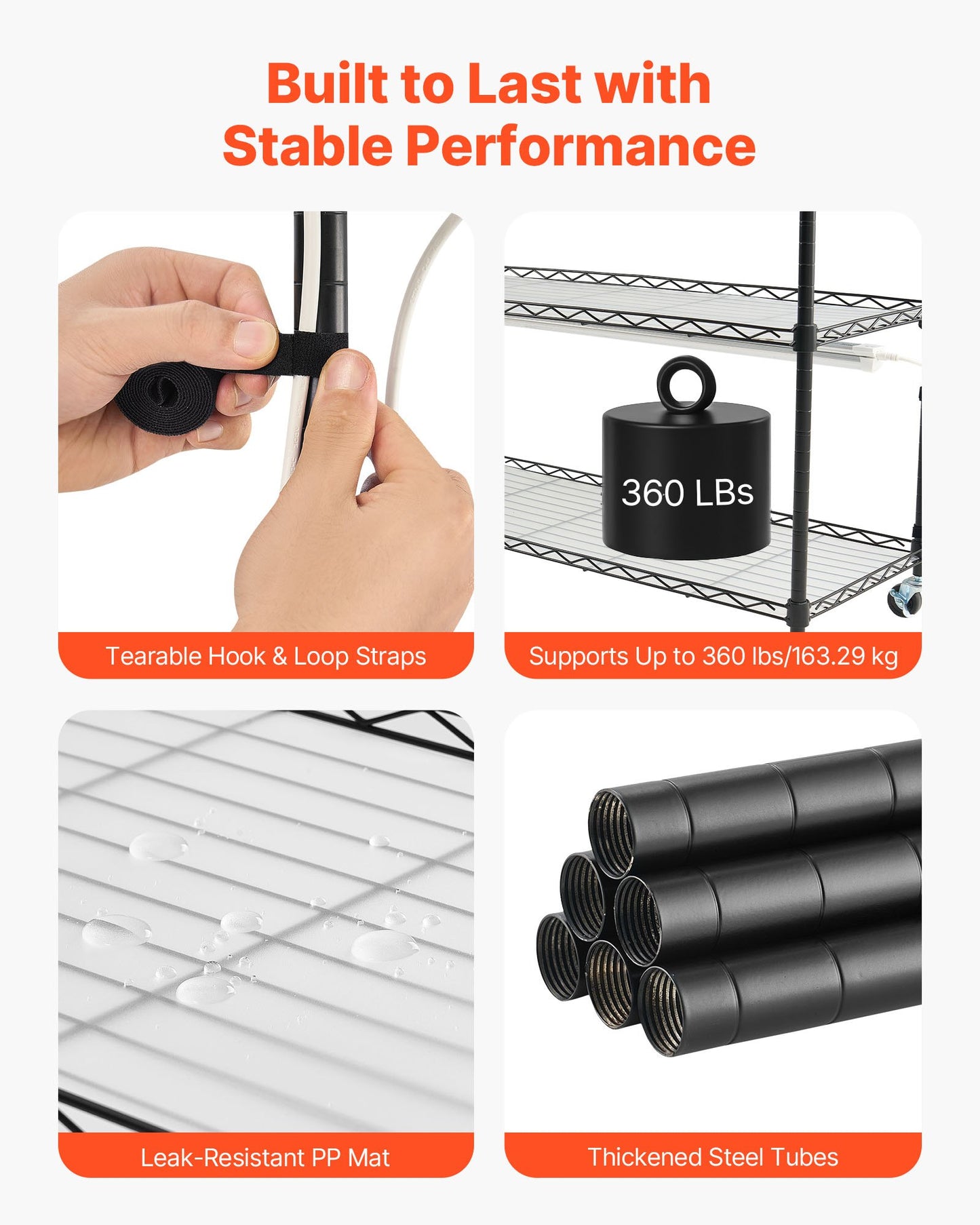 Plant Shelf with Grow Light, 6-Tier Indoor Plant Stand, 180cm Tall Indoor Plants Display Rack with Wheels & Timer, 150W 3800K Full Spectrum Grow Lights, Metal Flower Pot Holder for Seed Starting