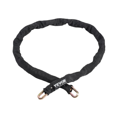 Bike Chain Lock, 5.91 Ft Security Bicycle Chain Lock, Heavy Duty Metal Steel Anti-Theft High Security Bike Locks, Perfect for Bike, Motorcycle, Scooter, Bicycle, Door, Fence, Gate, 9.5mm, Black