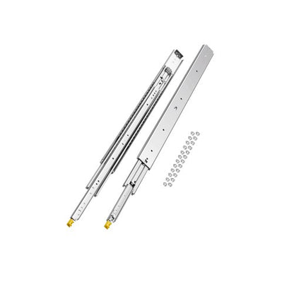 1 Pair Full Extension Drawer Slides 18 20 22 28 30 32 36 38 40 44 48 52 56 60 in, 500 lbs Load Capacity Locking Drawer Slides, Ball Bearing with Lock Side Mount Drawer Slide Rail