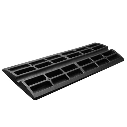 Curb Ramp, 2.6" Rise Rubber Driveway Ramps, Heavy Duty 33069 lbs Weight Capacity Threshold Ramp, Curbside Bridge Ramps for Loading Dock Garage Sidewalk, Expandable Full Ramp Set