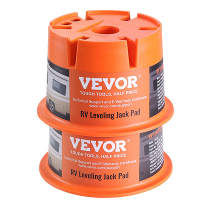 Stützblock für Wohnwagenanhänger, Tragkraft 2000 lbs pro Block, hochwertige Stabilisierungsblöcke aus Polypropylen für Wohnwagen und Wohnmobile, geeignet für alle Stützfüße, Stützen, Stützbeine und Sattelkupplungen, 2er-Pack